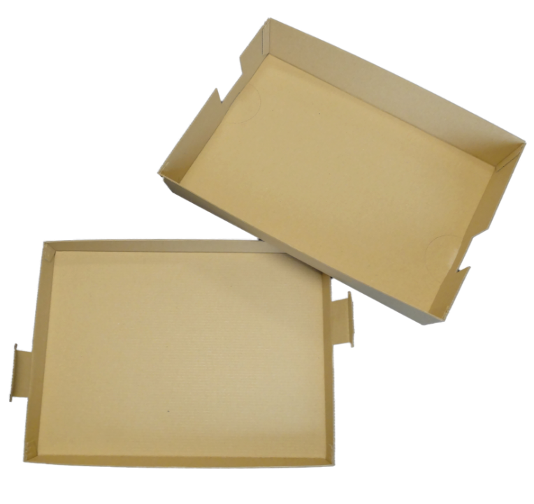 Plateau repas brun 100 % carton cellulose - lot de 25